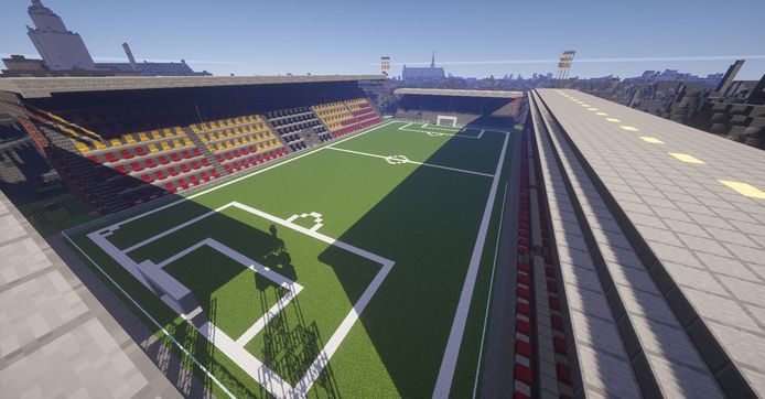 Het voetbalstadion van Go Ahead Eagles, De Adelaarshorst, in Happy Life.