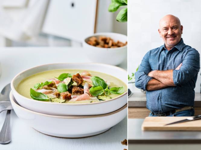 Wat eten we vandaag: courgettesoep met pancetta en lookcroutons
