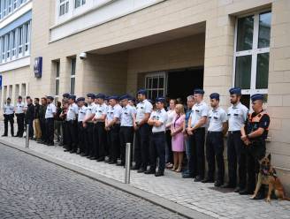 Opendeurdag Leuvens politiehuis op Philipssite: demonstratie drugshonden en droneteam