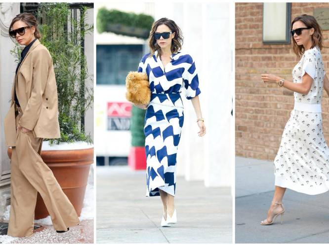 Het favoriete kledingtrucje van Victoria Beckham om groter en slanker te lijken