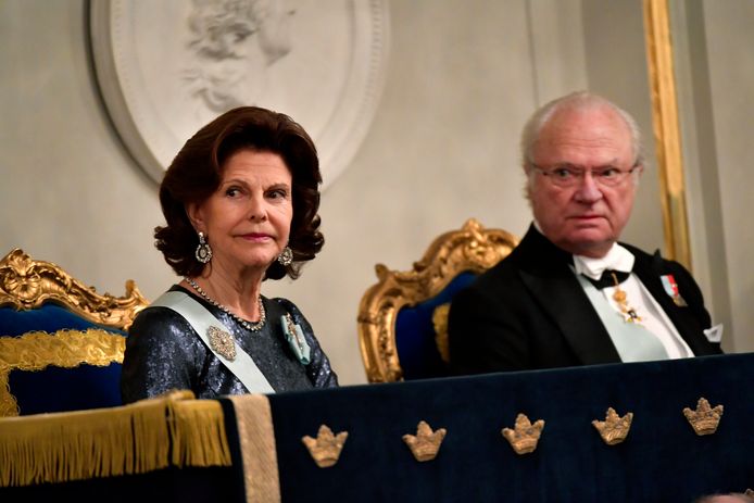 De Zweedse koning met zijn echtgenote.