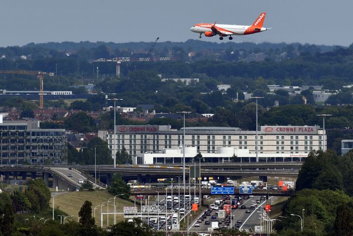 Een vliegtuig op weg naar Brussels Airport, beeld ter illustratie.
