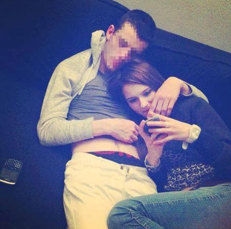 Tamara met haar ex-vriend Luciano W.