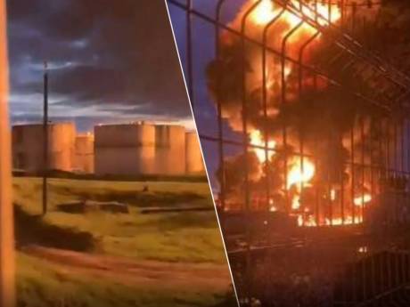 Oekraïne voert grote droneaanval uit: Russische brandstoftank ontploft