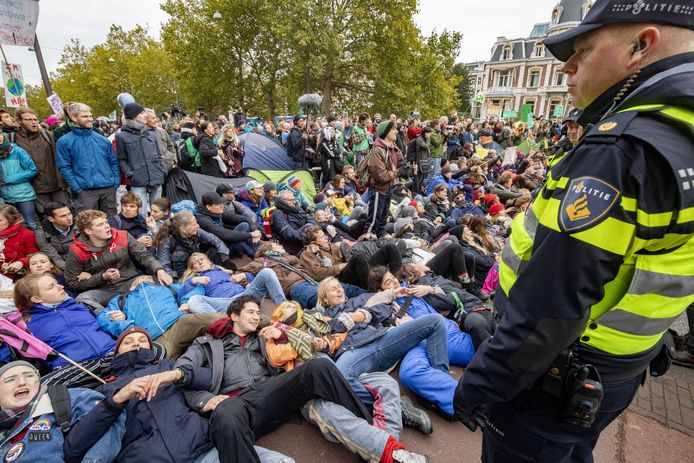 Protest in Amsterdam.