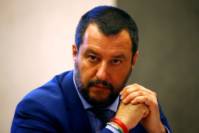 Italiaans minister van Binnenlandse Zaken Matteo Salvini