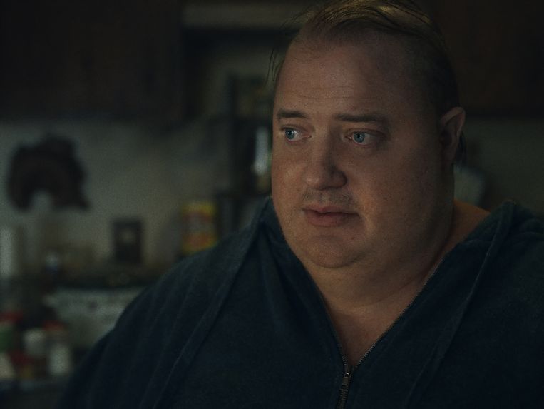 Brendan Fraser in ‘The Whale’.  Beeld 