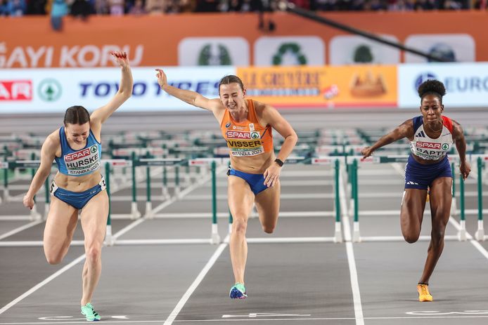Nadine Visser liep naar het zilver.