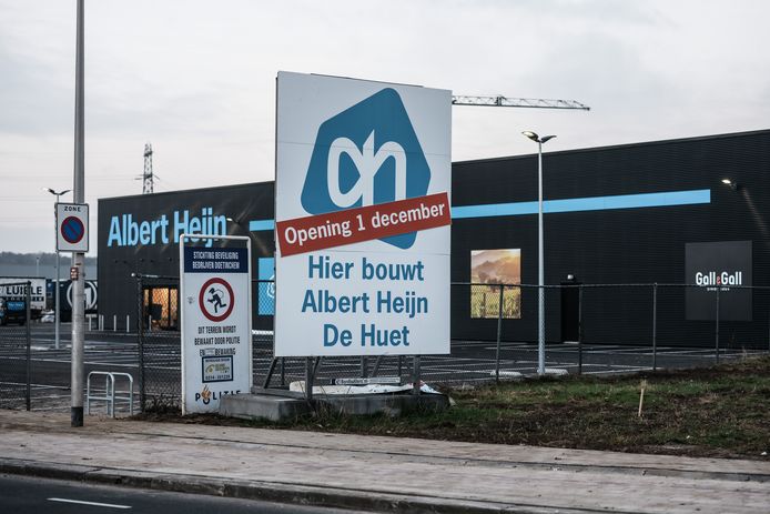 De nieuwe, tijdelijke Albert Heijn aan het Zaagmolenpad in Doetinchem.