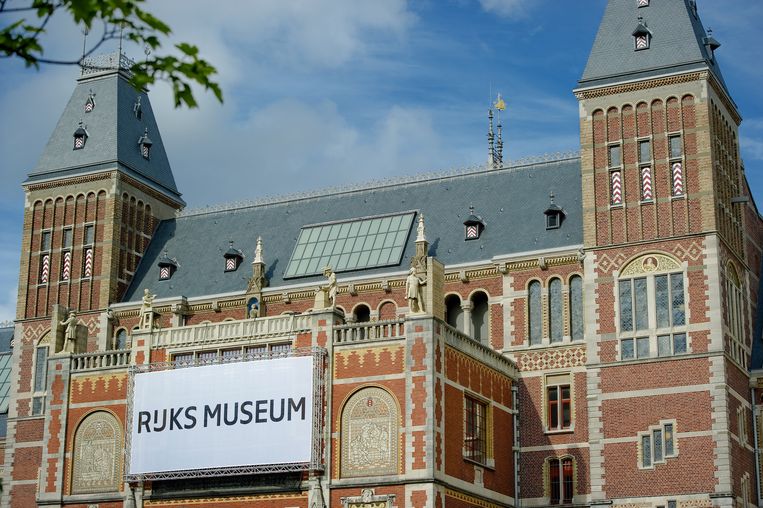 Het logo van het Rijksmuseum kreeg een spatie toebedeeld. Beeld anp