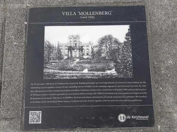 Villa Mollenberg  is al een tijd uit het beeld van de Kaatsheuvelse Gasthuissttraat verdwenen.