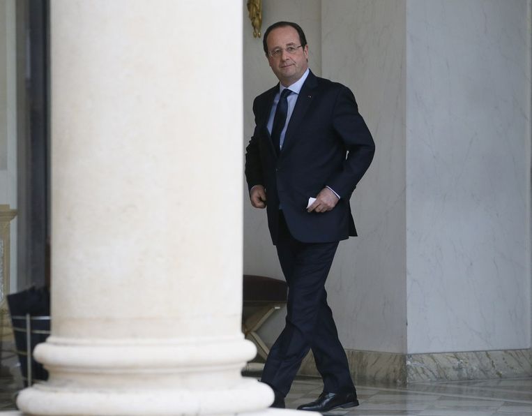De Franse president Hollande. Beeld afp