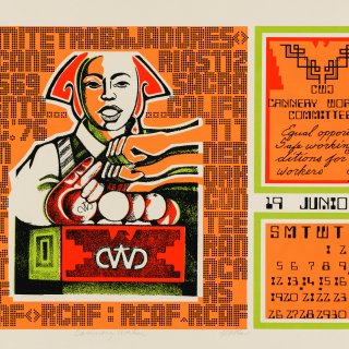 A head of lettuce and Che Guevara with a Nike logo: protest art by Mexican Americans