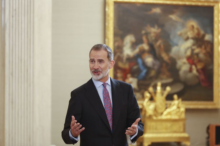 De Spaanse koning Felipe VI geeft inzicht in zijn financiële reilen en zeilen. Beeld EPA