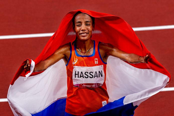 Sifan Hassan won liefst drie medailles: goud op de 5000 meter, brons op de 1500 meter en goud op de 10.000 meter.