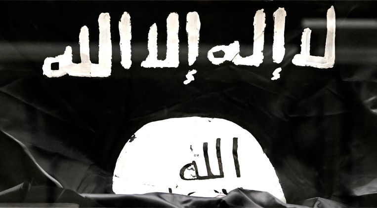 Vlag van Islamitische Staat Beeld BELGA