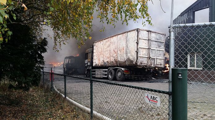 Maandag na de uitbraak van de brand in Someren-Heide