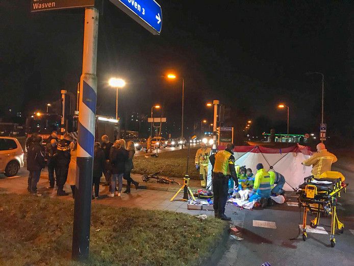 Plek van het ongeval op 6 januari in Eindhoven.