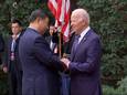 De presidenten Xi Jinping en Joe Biden vorig jaar bij hun ontmoeting in San Francisco.
