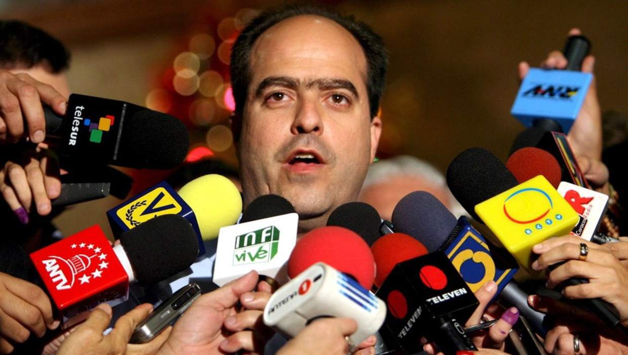 Oppositieleider Julio Borges. Beeld EPA