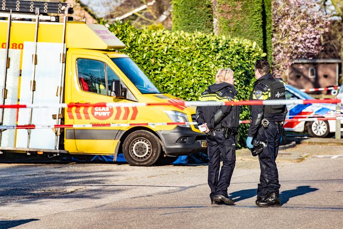 De bestelbus van glaszetter Mike, waar hij instapte vlak voor zijn dood op 26 maart.