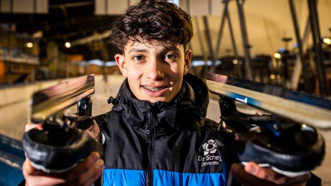 Schaatser Philip Diniz (15) treedt als sporttalent van Borne in de voetsporen van grote broer Sebas