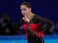 Kamila Valieva baalt na haar individuele wedstrijd op de Olympische Spelen van Peking.