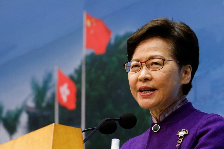 De leider van Hongkong, Carrie Lam. Beeld REUTERS