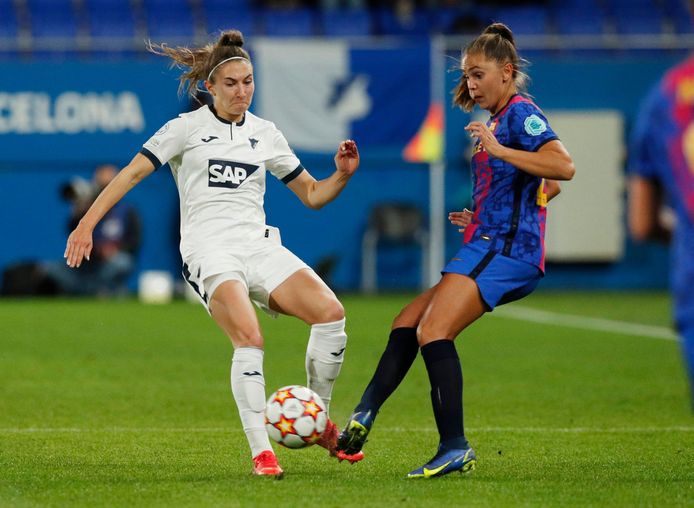 Lieke Martens in actie tegen Hoffenheim.