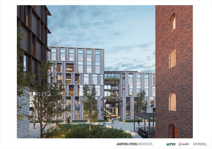 Een impressie van MALT, het toekomstige project op de site Inofer in Mechelen.