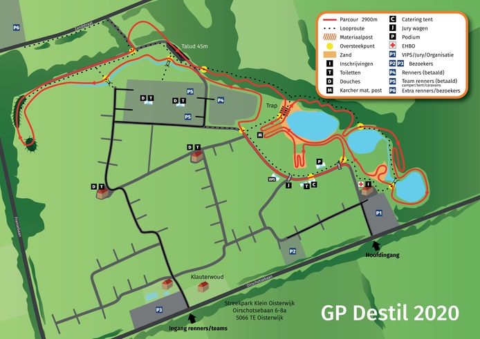 Plattegrond GP Destil (Streekpark Klein Oisterwijk)