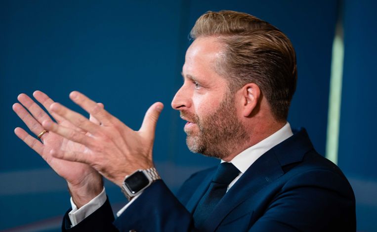 Demissionair Minister Hugo de Jonge van Volksgezondheid, Welzijn en Sport.  Beeld ANP - Bart Maat