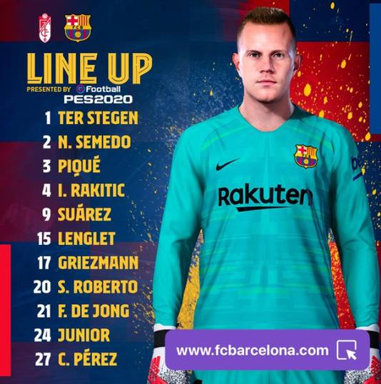 Line-up Barcelona