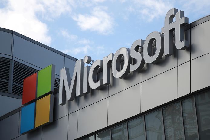 Het logo van Microsoft.