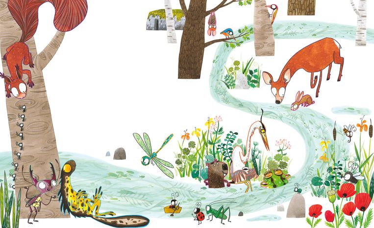 Een afspraakje in het bos van Sylvia Vanden Heede en Benjamin Leroy. Beeld Benjamin Leroy