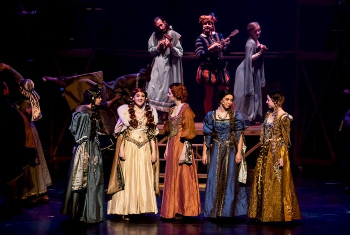 Een scène uit Robin Hood de musical.