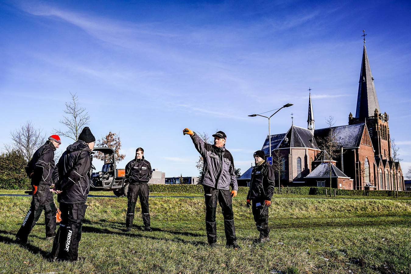 Adrie van der Poel is begonnen aan opbouw parcours WK veldrijden