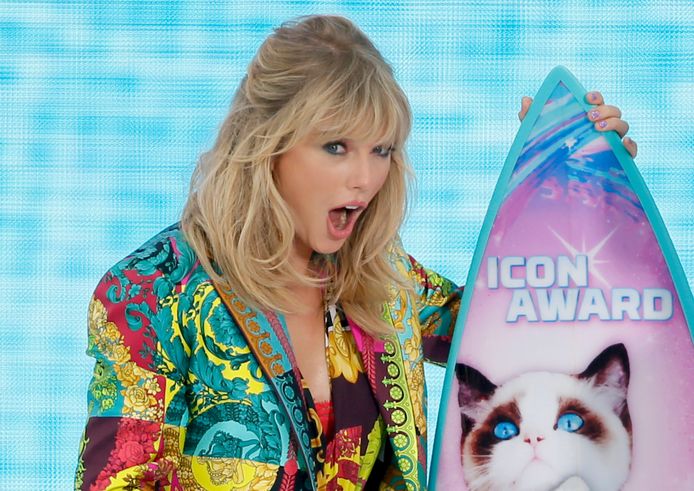 Taylor Swift tijdens de Teen Choice Awards