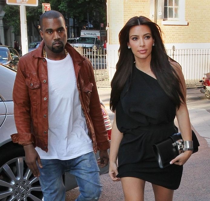 Kanye West en Kim Kardashian.