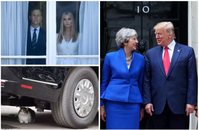 De grappigste momenten van Trumps bezoek aan de UK.
