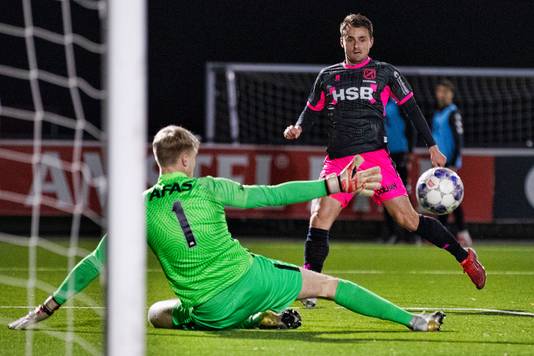 Daryl van Mieghem maakte de winnende goal voor FC Volendam.