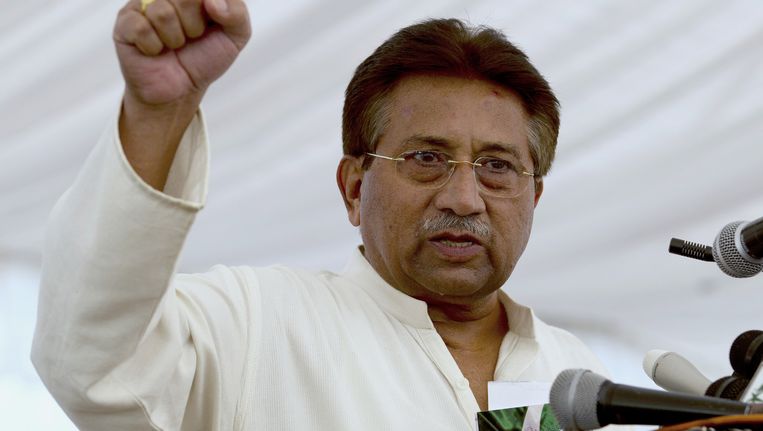 Ex-president van Pakistan, Pervez Musharraf. Beeld ap