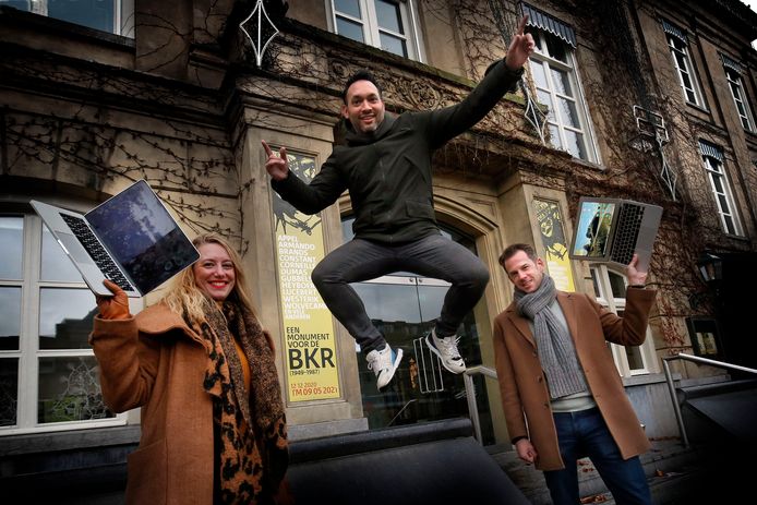 Van links naar rechts: Alicia van den Berg, Kamal Basu en dj Montoya.