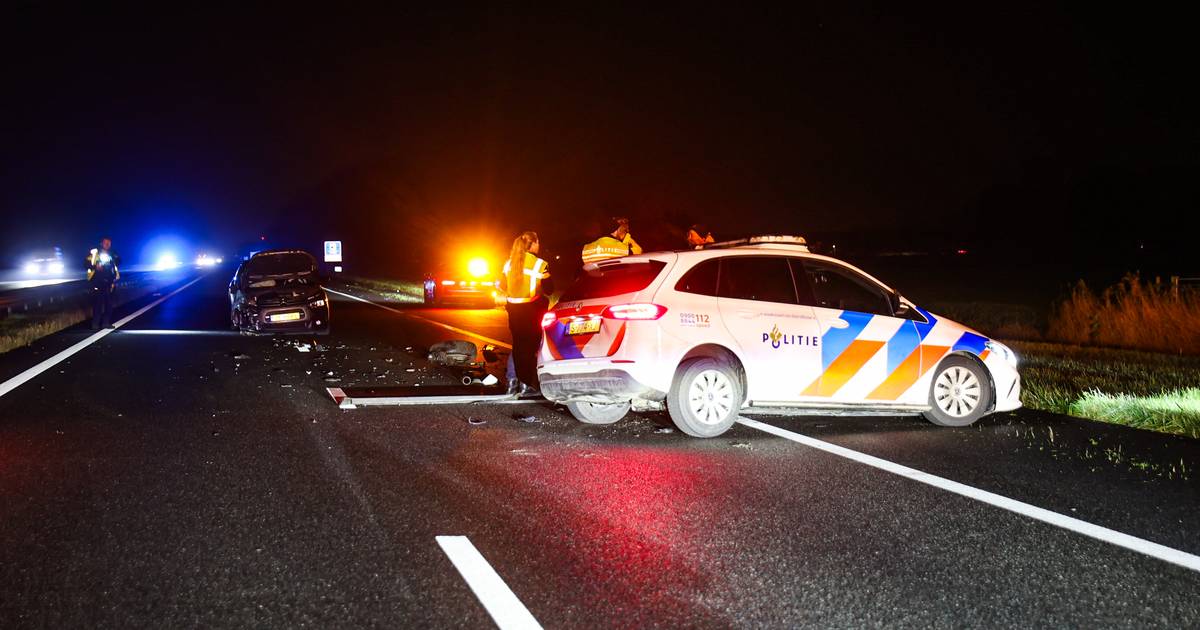Ongeval met letsel op A31 in Dronryp
