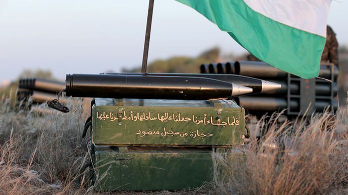 Propagandabeelden van Hamas.