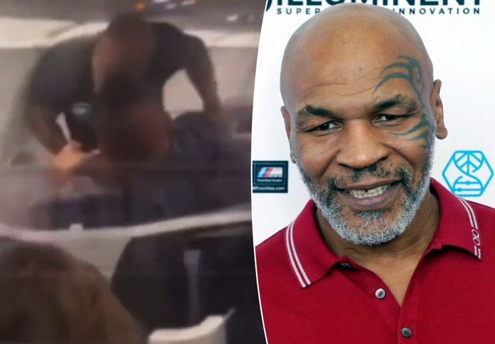 Mike Tyson verloor zijn geduld en deelde een paar rake klappen uit.