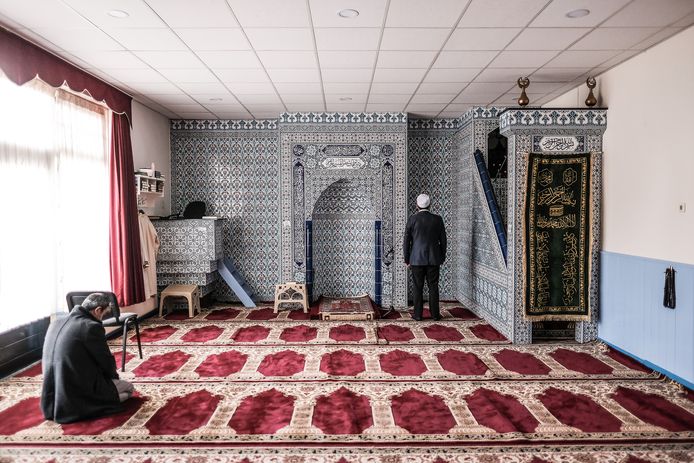 Gebedsruimte in een moskee, foto ter illustratie.