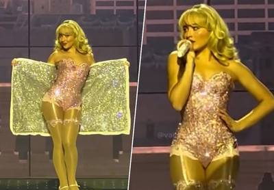 WATCH. Sabrina Carpenter (Literally) Sparkles in Bodysuit Featuring 150,000 Hand-Placed Crystals