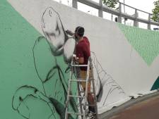 Graffiti in fietstunnel Schijndel blijft nu wél zitten