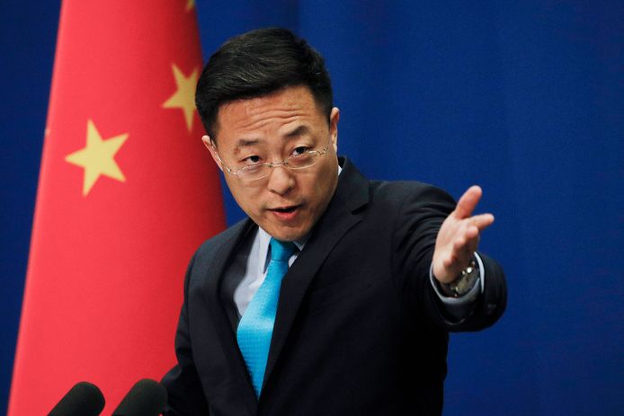 Zhao Lijian, porte-parole de la diplomatie chinoise.